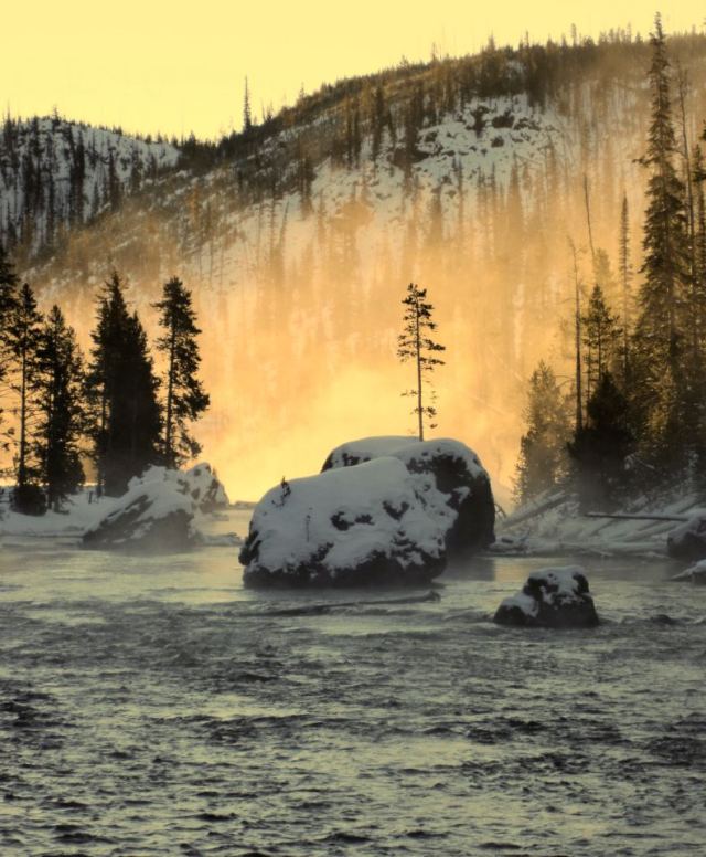 Firehole River Reflections. (Couresy of Yellowstone National Park's facebook page)