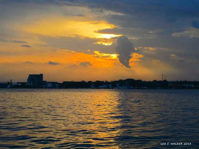Taken at the ferry, enroute to Davao City. The view is that of Davao Port. 