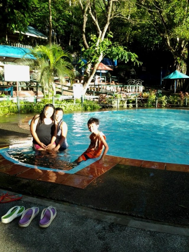 3 ft deep pool. Don't laugh! :) I don't know how to swim remember? haha
