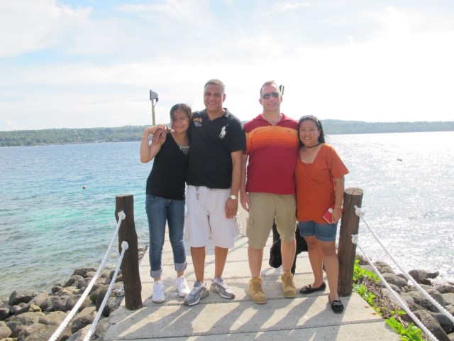 With our friends, Gary and Grace. :)