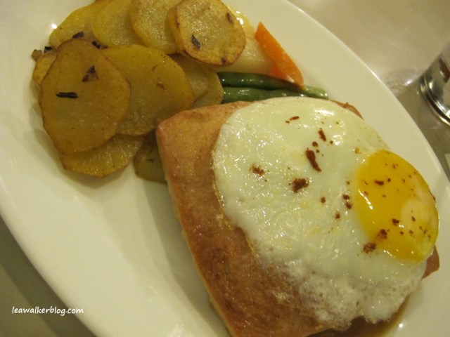 Meatloaf with Panfried Potato and Egg. 