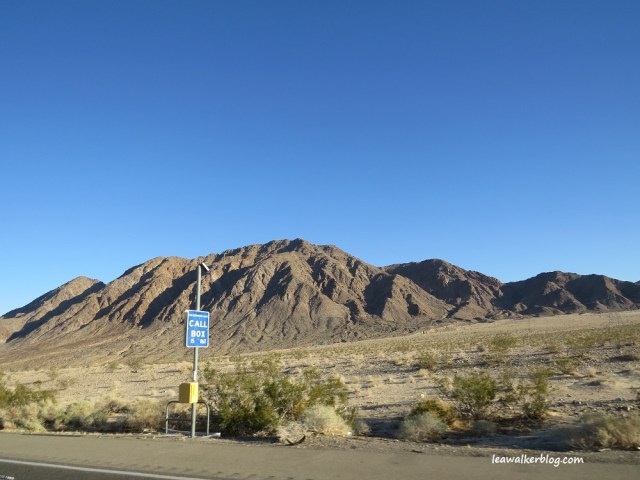Call Box. In the middle of nowhere.  It's comforting to know that you can ask for 911 help if you need it. That is if you do not have a mobile phone. :)