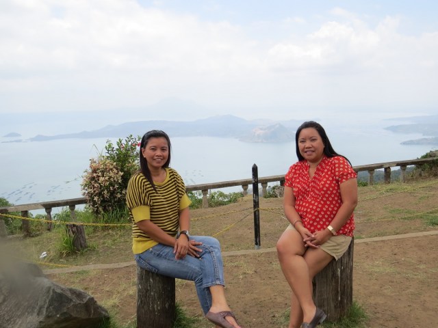 With my sister in Tagaytay. 