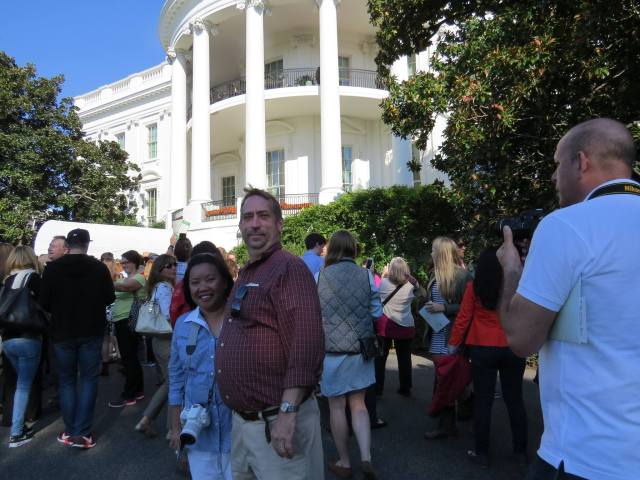 At the White House during their Fall Garden Tour. 