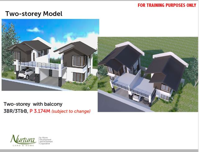 Two Storey House with Balcony